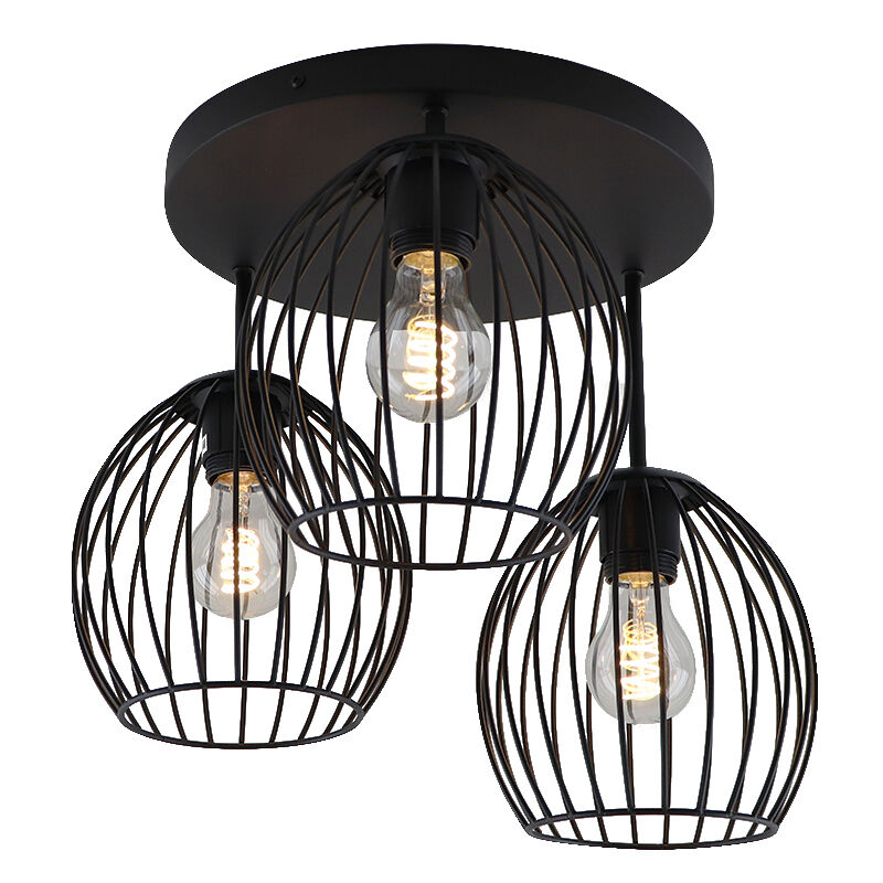 Industrialna lampa sufitowa czarna, Wiro