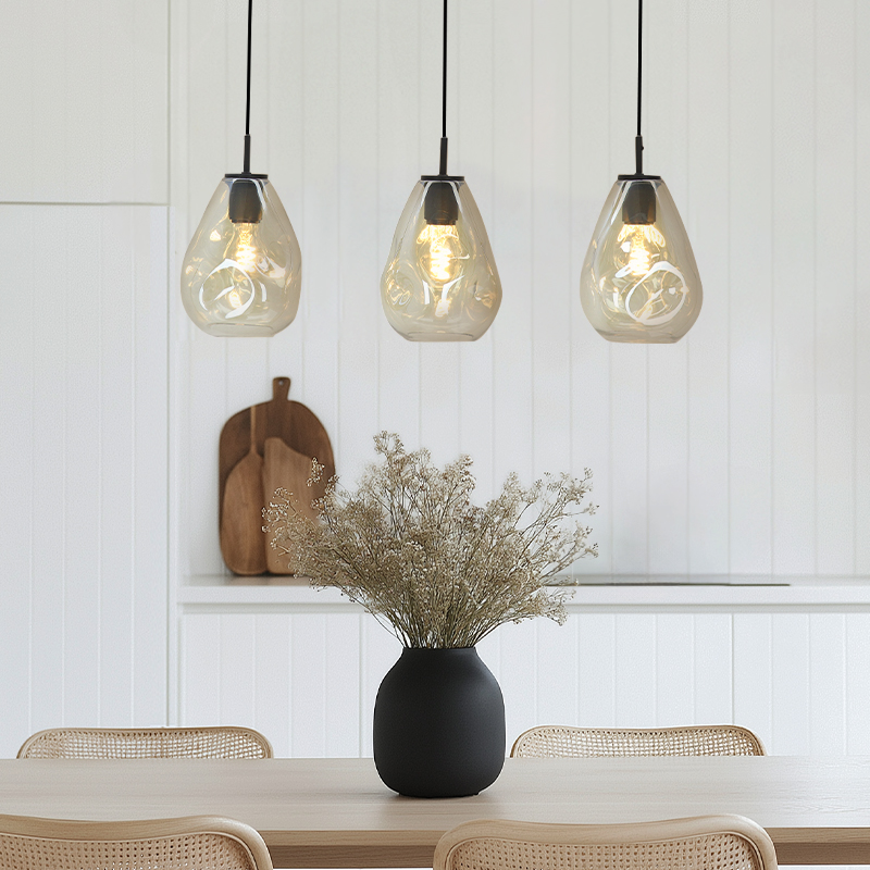 Design lampa wiszaca bursztynowa, Evito
