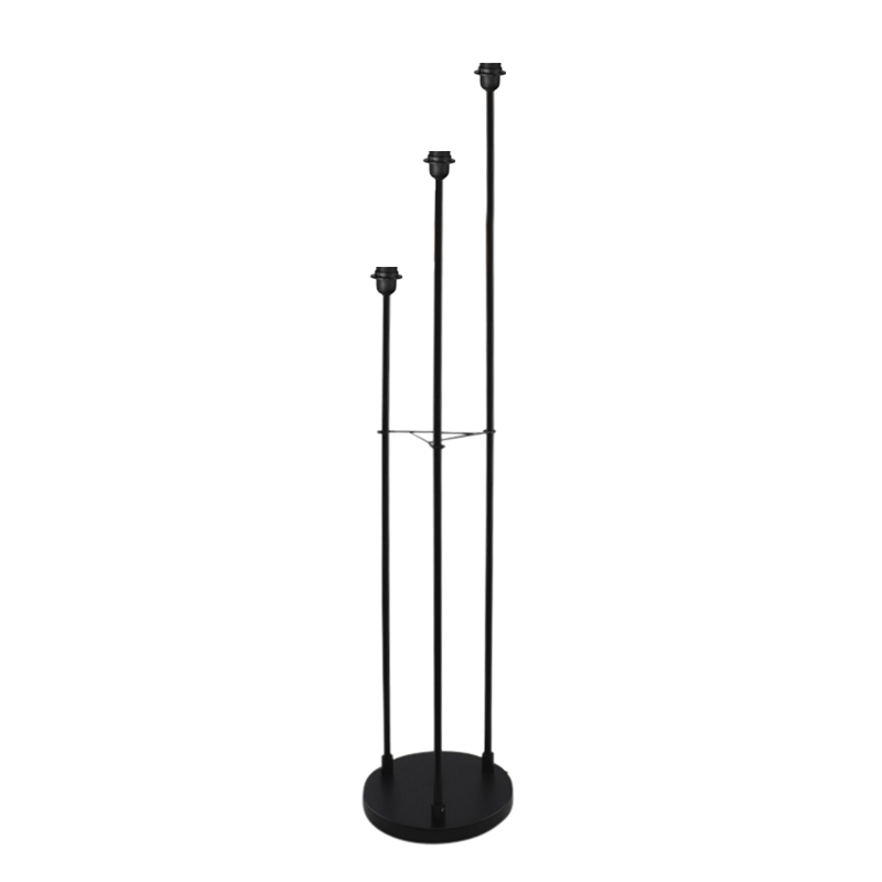 Aluminiowa lampa stojąca bez abażur czarna, Rika