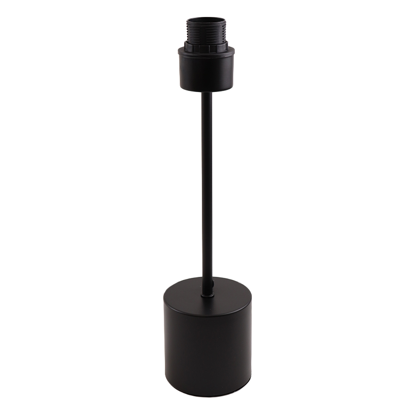 Aluminiowa lampa stołowa bez abażur czarna, Rika, z przełącznik