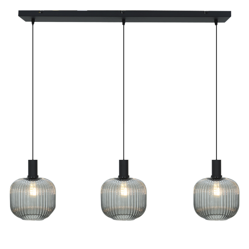 Retro lampa wisząca szara, Charlois