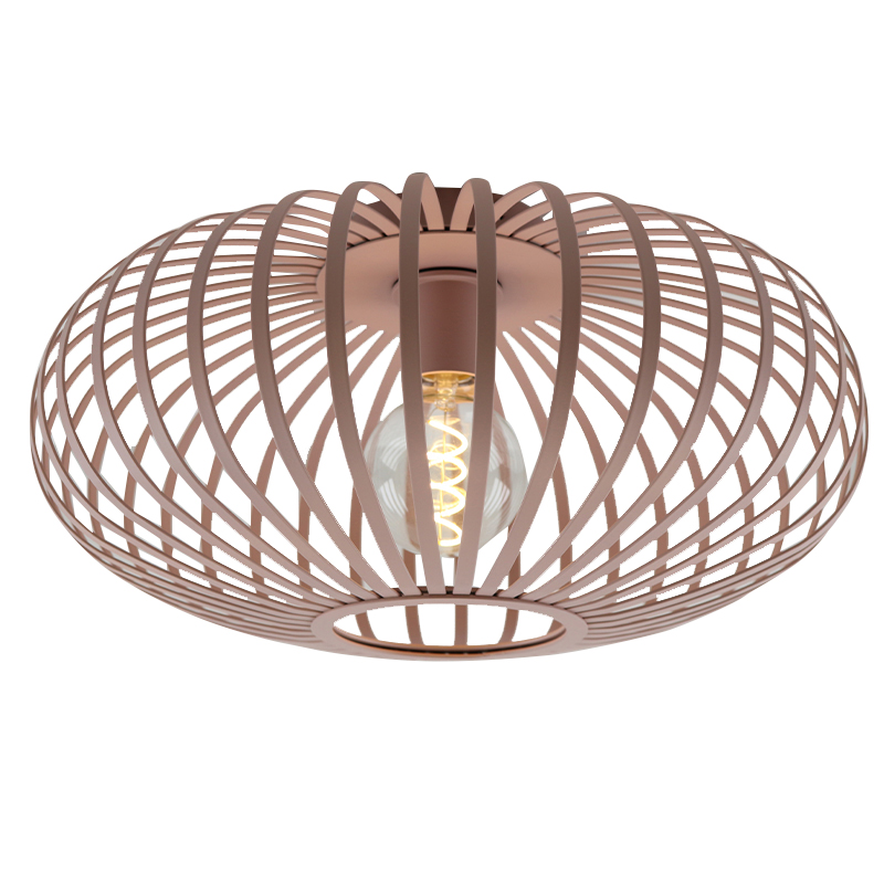 Industrialna lampa sufitowa różowa, Lieve