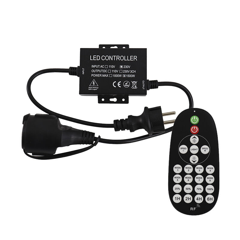 Dimmer do girlandy ogrodowej, 1500W, IP44, z pilotem
