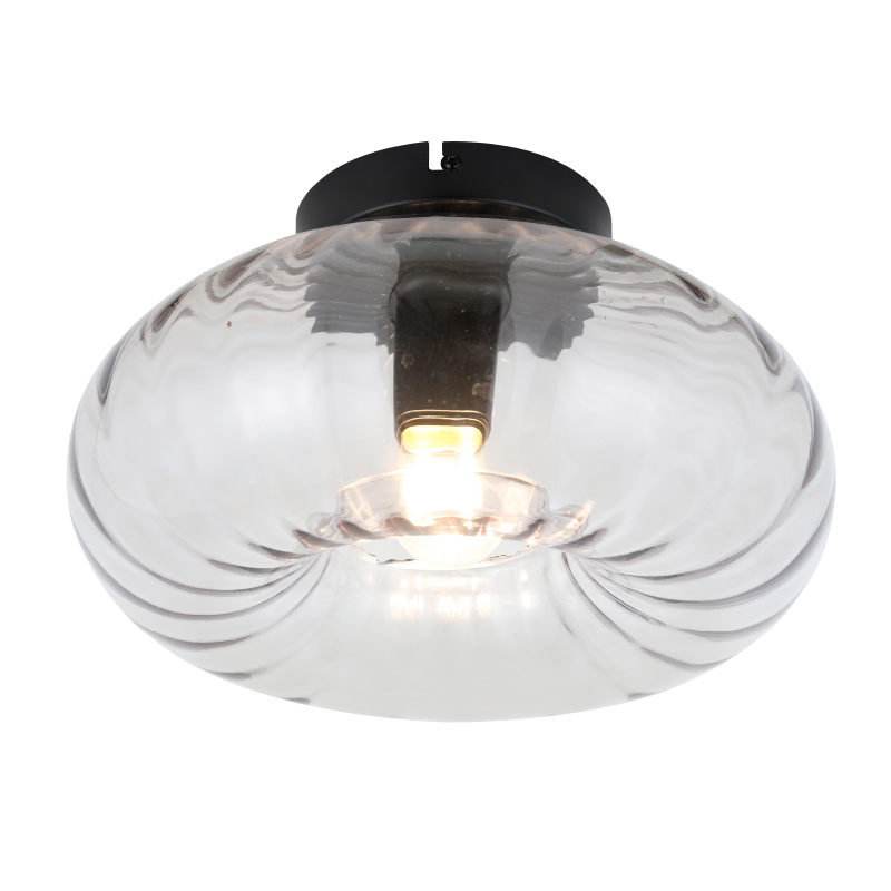 Retro lampa sufitowa bursztynowa, Diane