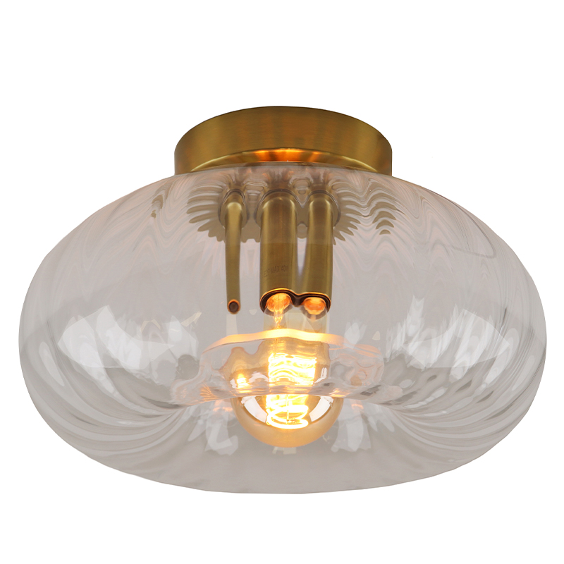 Retro lampa sufitowa przezroczysta, Diane
