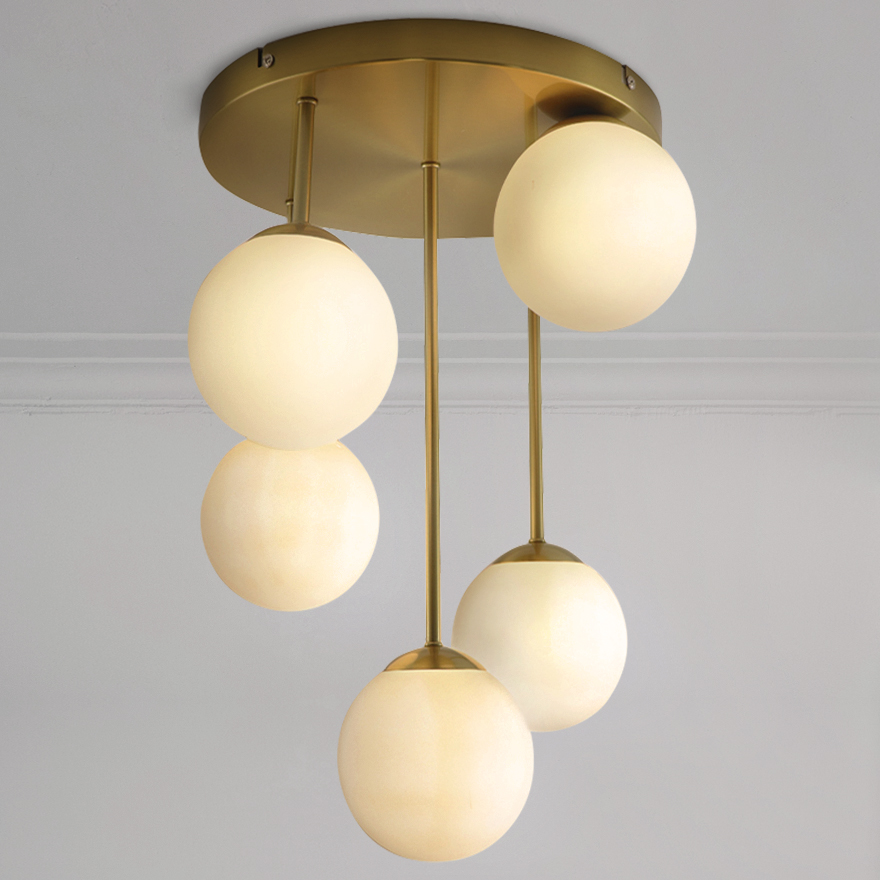 Design lampa sufitowa mosiądz, Stacy