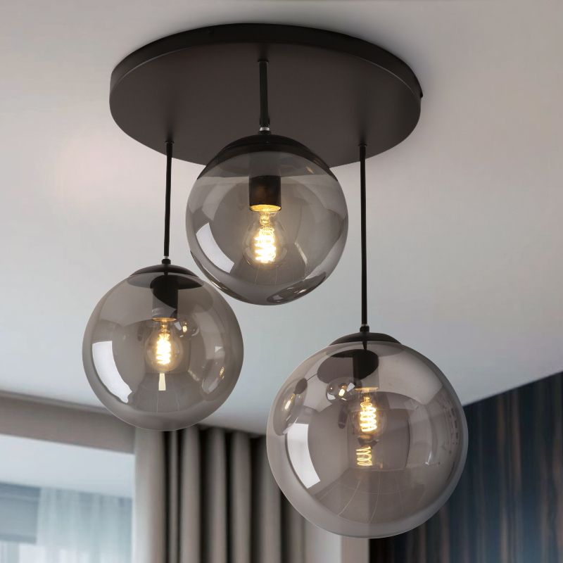 Design lampa sufitowa czarna, Dolf