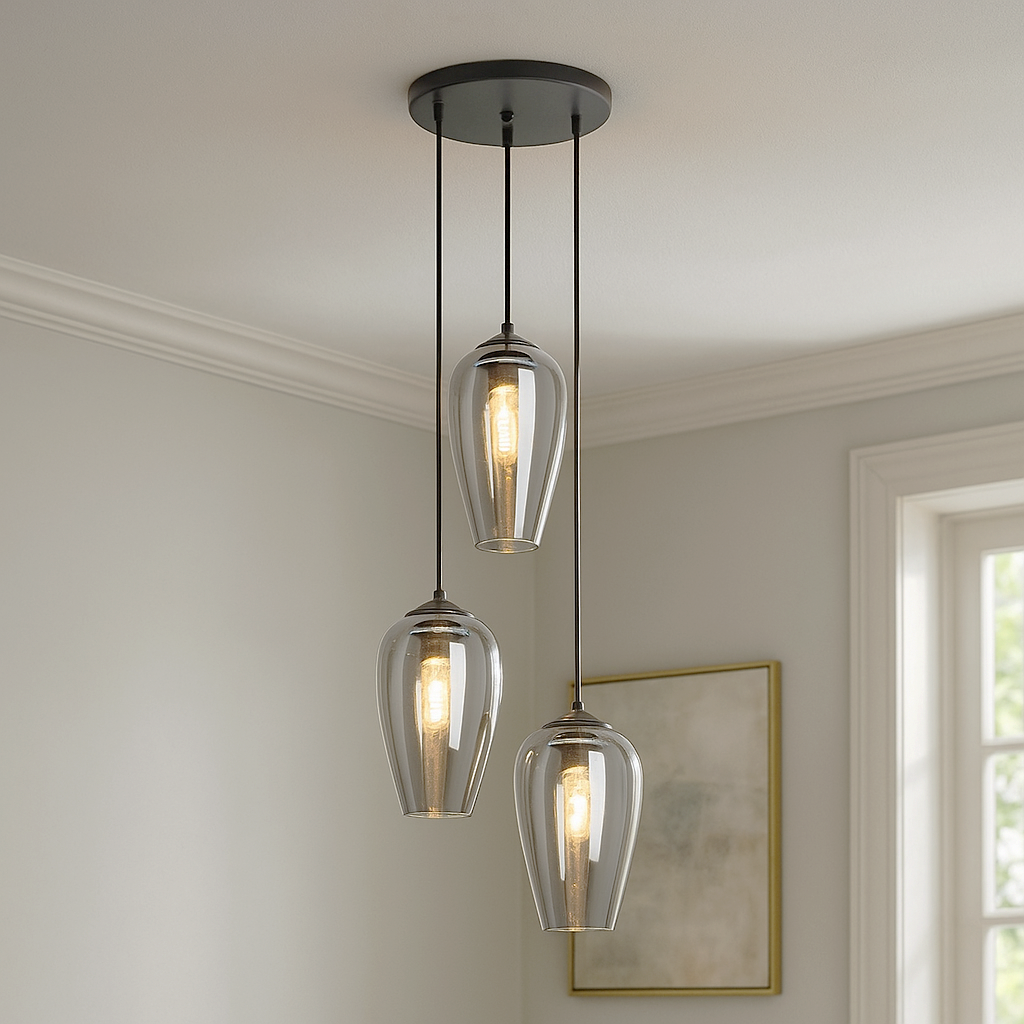Design lampa wisząca szara, Andy
