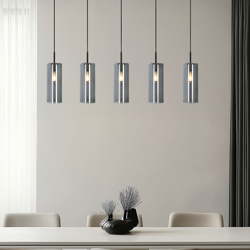 Nowoczesna lampa wisząca szara, Gaya