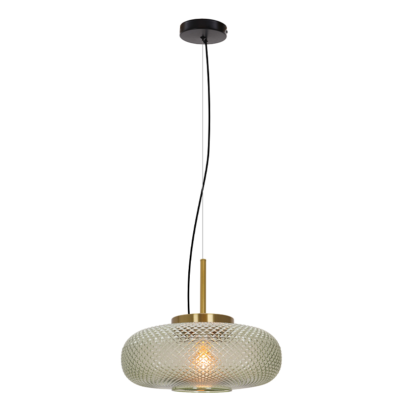 Retro lampa wisząca zielona, Johnson
