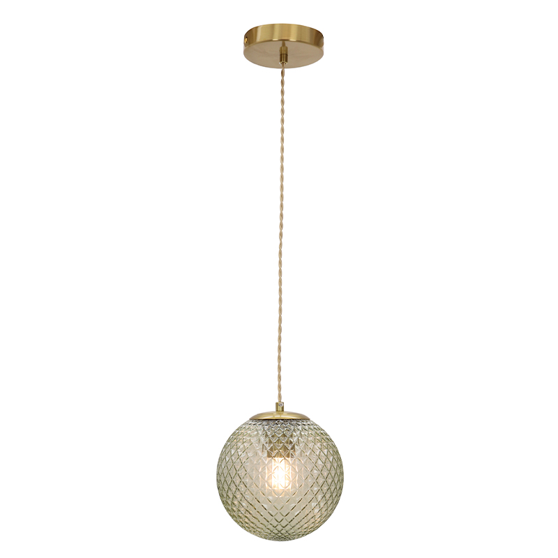 Retro lampa wisząca zielona, Johnson