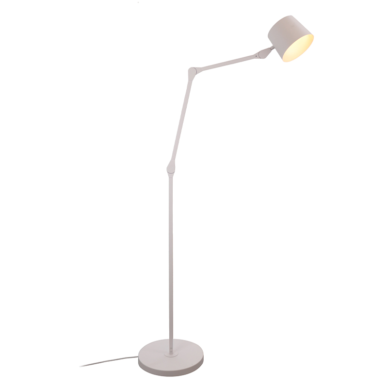 Nowoczesna lampa stojąca biała, Rinke, z przełącznik