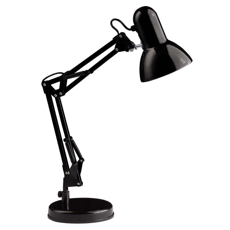 Industrialna lampa biurkowa czarna, Naline, z przełącznik