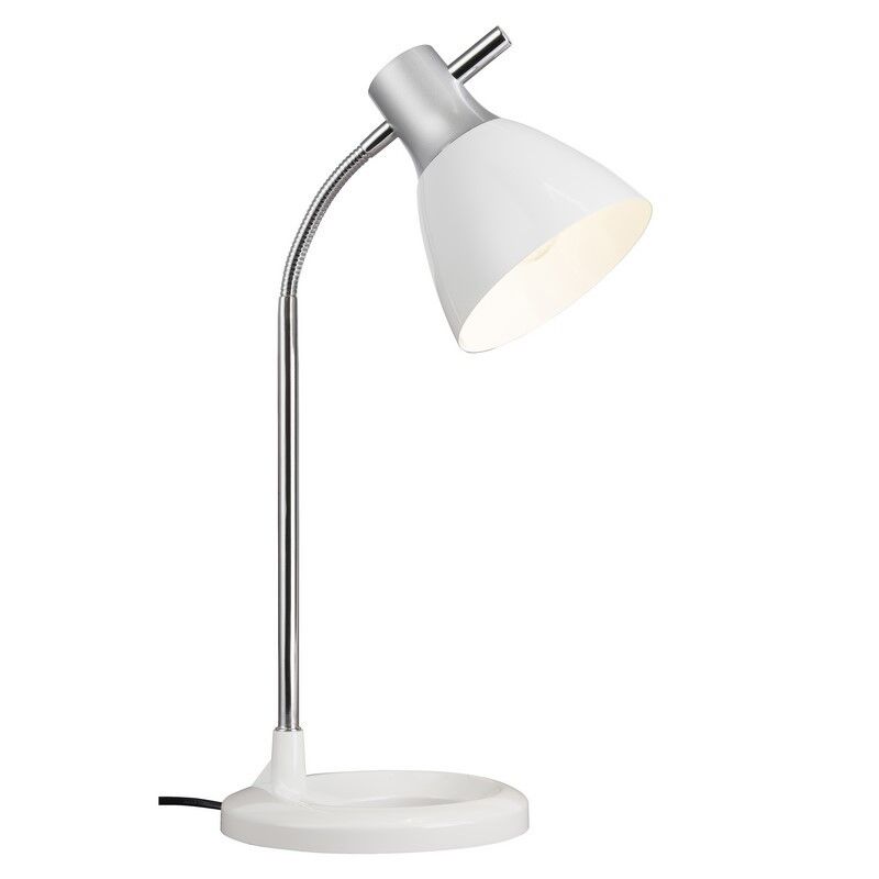 Design lampa biurkowa biała, Liberty, z przełącznik