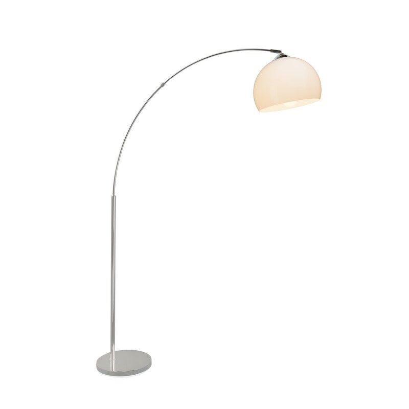 Nowoczesna lampa stojąca łukowa chromowana, Ariana, z przełącznik