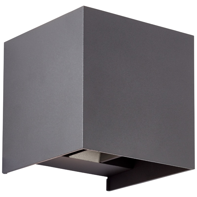 Nowoczesny kinkiet up down szary, Romar, 6,5W, 3000K LED, IP44