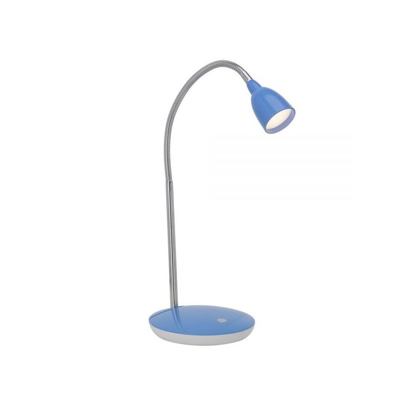 Plastikowa lampa biurkowa niebieska, Kit, 3W, 3000K LED, z przełącznik