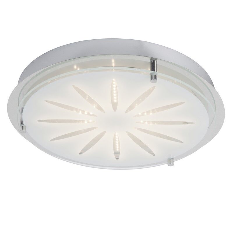Szklany kinkiet chromowany, Danae, 15W, 3000K LED