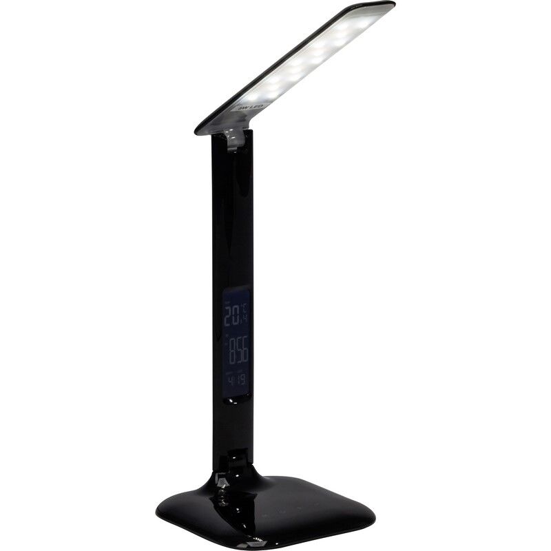 Nowoczesna lampa biurkowa czarna, Naila, 5W, regulowana ciepła do zimnej bieli LED, z dotykowy ściemniacz