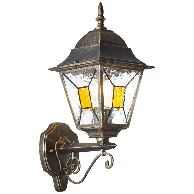 Klasyczna lampa zewnętrzna rdzawa, Levinus, IP44