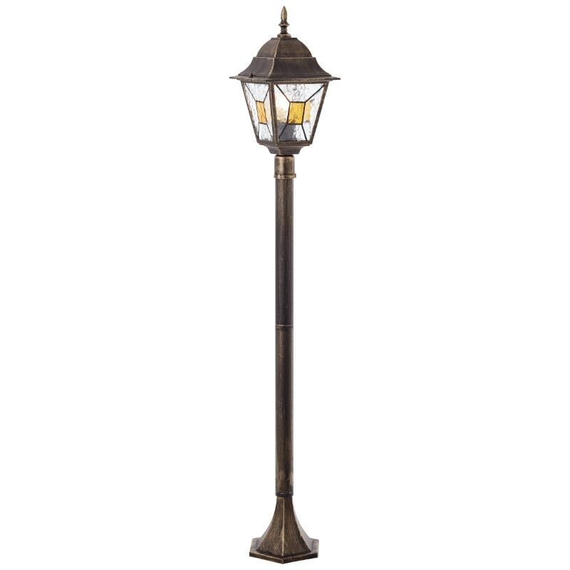 Klasyczna lampa zewnętrzna rdzawa, Levinus, IP44