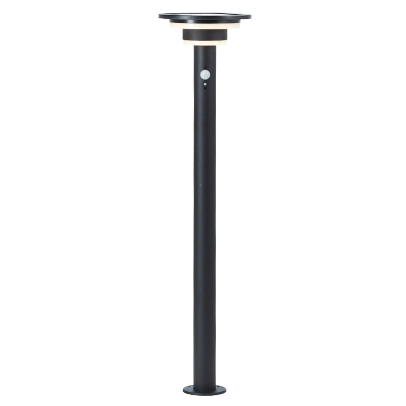 Nowoczesna lampa podłogowa zewnętrzna solarna czarna, Lonneke, 3W, 3000K LED, IP44