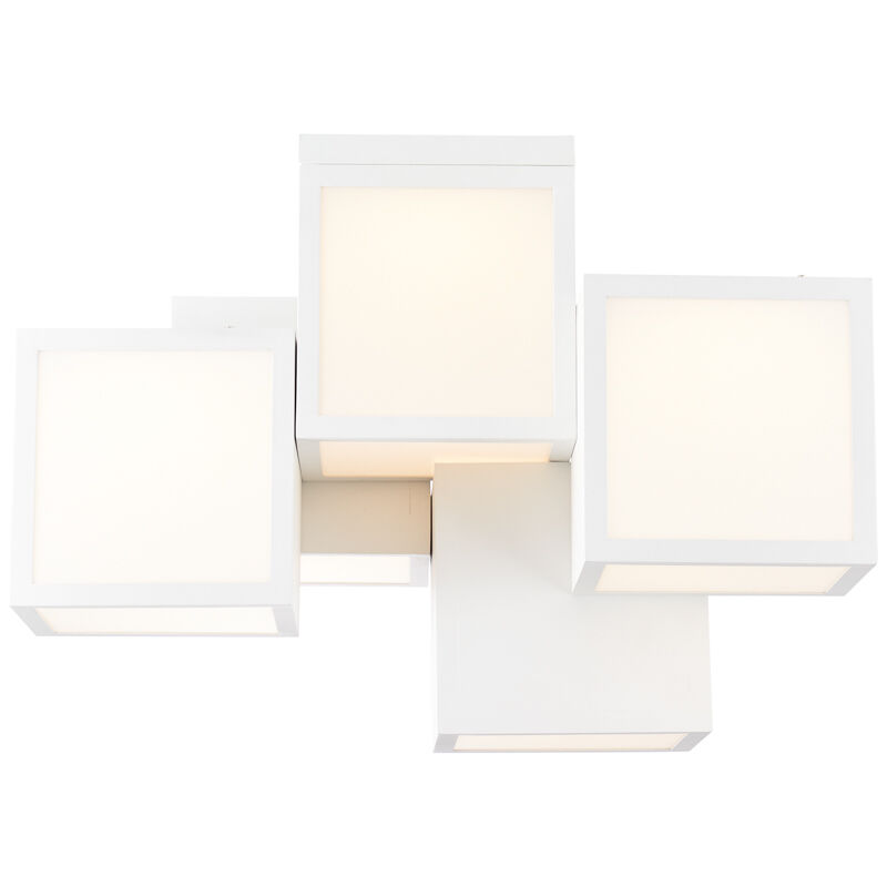Nowoczesna lampa sufitowa biała, Aysun, 40W, 3000K LED