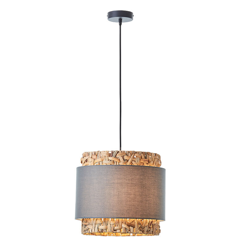 Rustykalna lampa wisząca szara, Vibeke