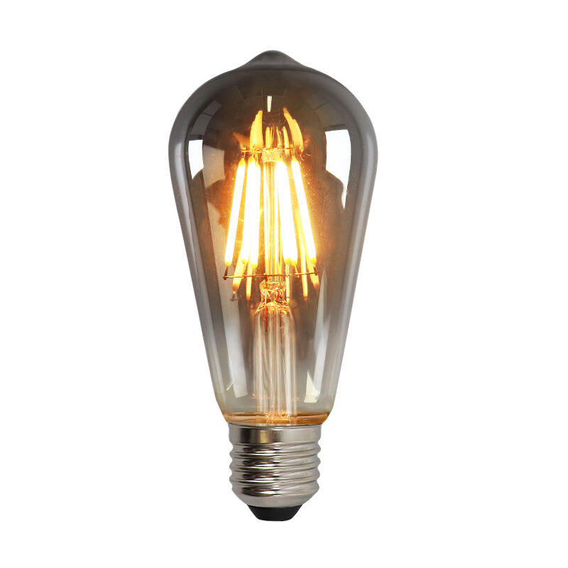Ściemniana żarówka LED Olucia E27 Edison, ST58, 5w, przydymione szkło, 2200k