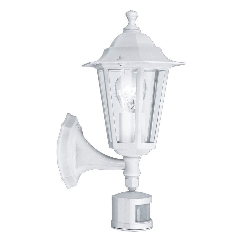 Aluminiowy klasyczny kinkiet zewnętrzny z czujnikiem ruchu biały, Alieke, IP44