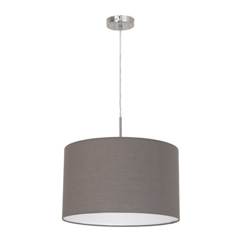 Tkanina nowoczesna lampa wisząca antracytowa, Abano