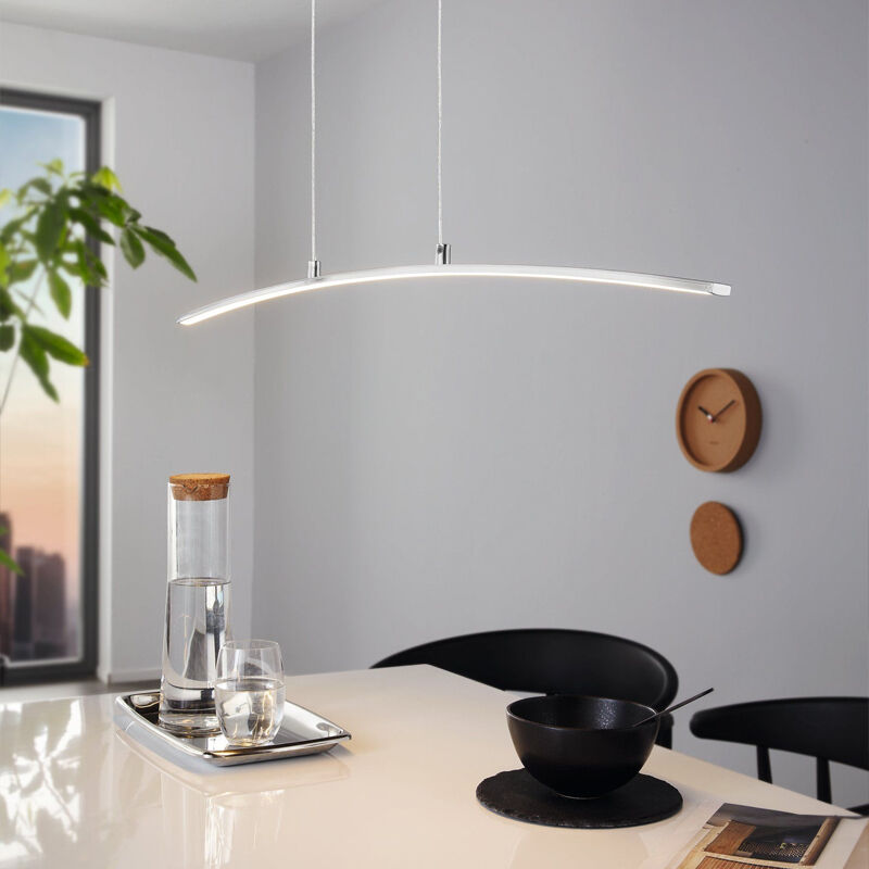 Aluminiowa nowoczesna lampa wisząca chromowana, Arantxa, 14W, 3000K LED