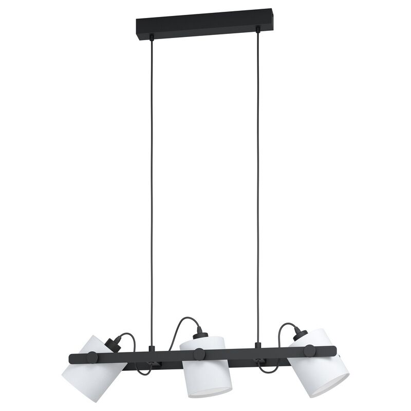 Drewniana lampa wisząca czarna, Kaspar