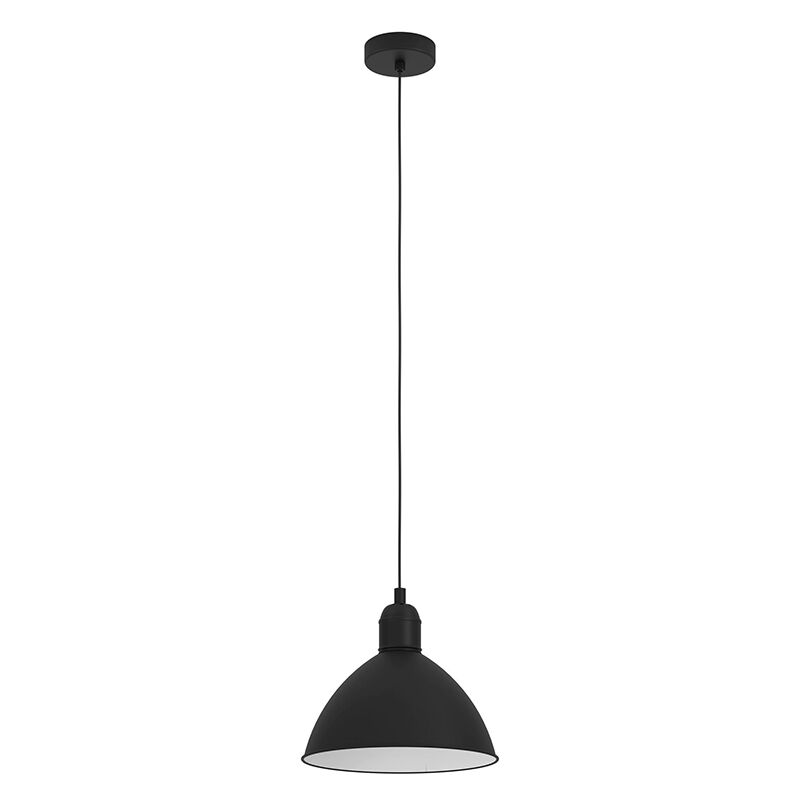 Aluminiowa industrialna lampa wisząca czarna, Nuno