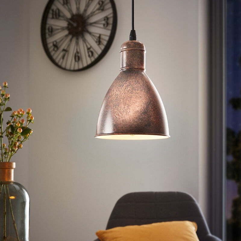 Metalowa rustykalna lampa wisząca miedziana, Lavinio