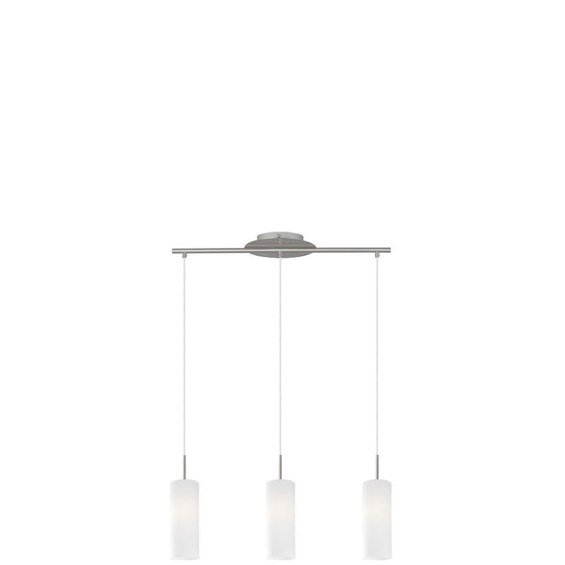 Szklana lampa wisząca niklowa, Ciuda