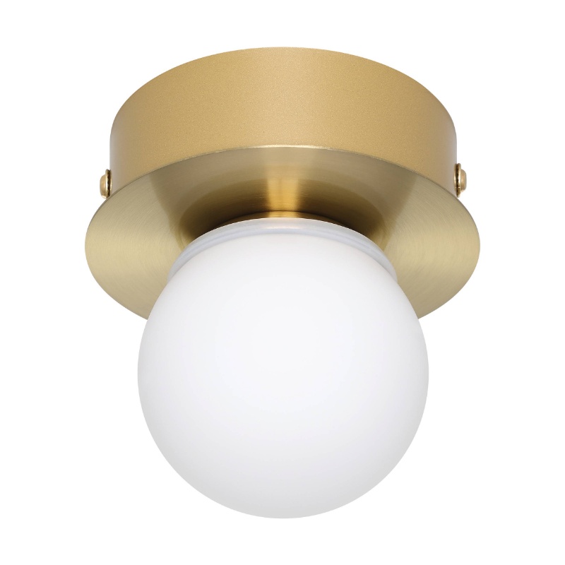 Stalowa nowoczesna lampa sufitowa złota, Escha, 3,3W, 3000K LED