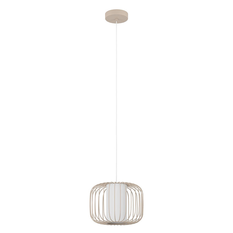 Aluminiowa industrialna lampa wisząca beżowa, Safira