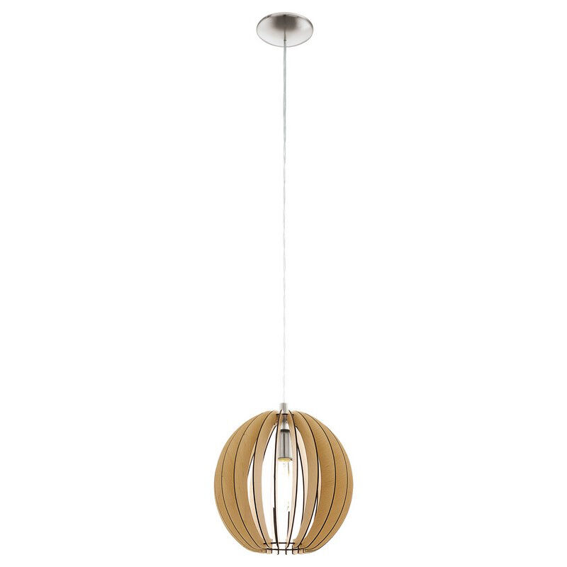Drewniana lampa wisząca rustykalna, Bergama