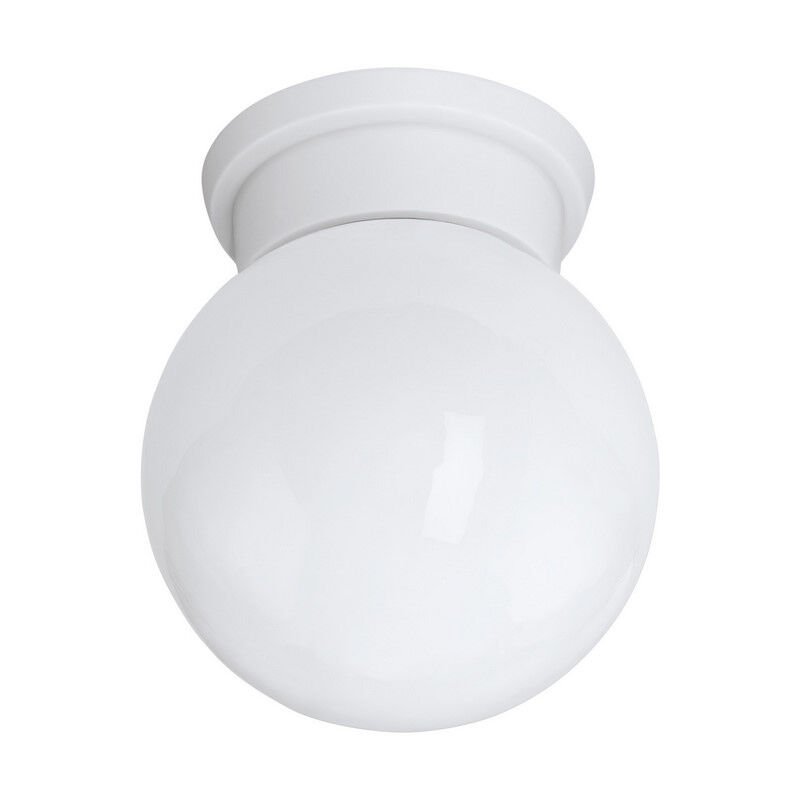 Szklana lampa sufitowa biała, Amira