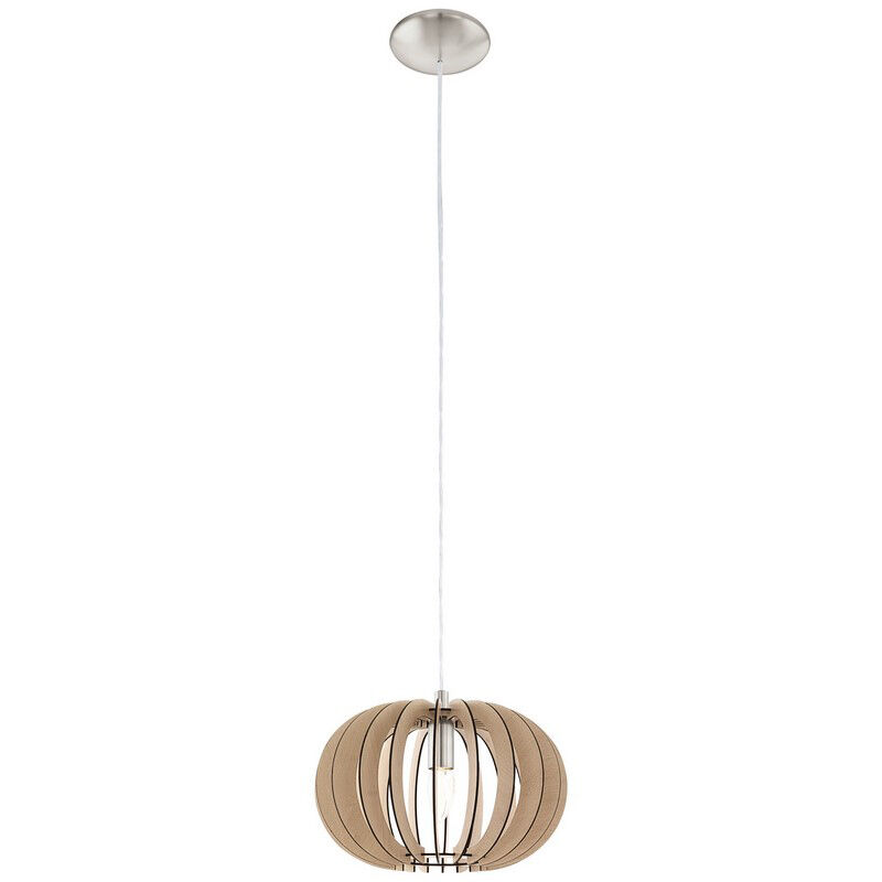 Drewniana lampa wisząca rustykalna, Kiran