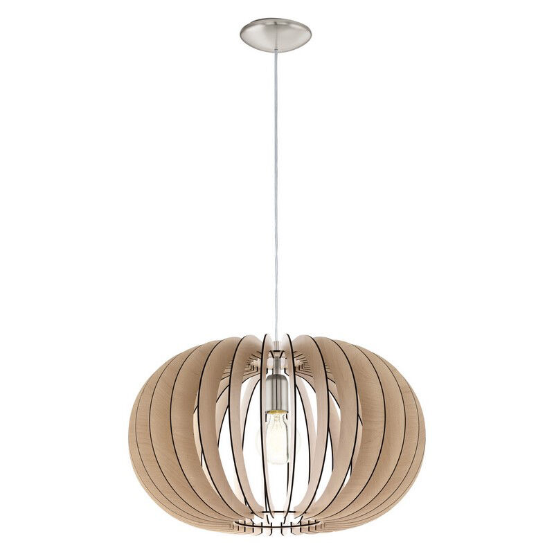 Drewniana lampa wisząca rustykalna, Kiran