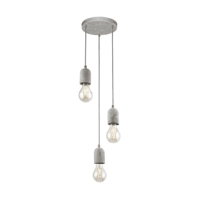 Betonowa lampa wisząca szara, Antoni