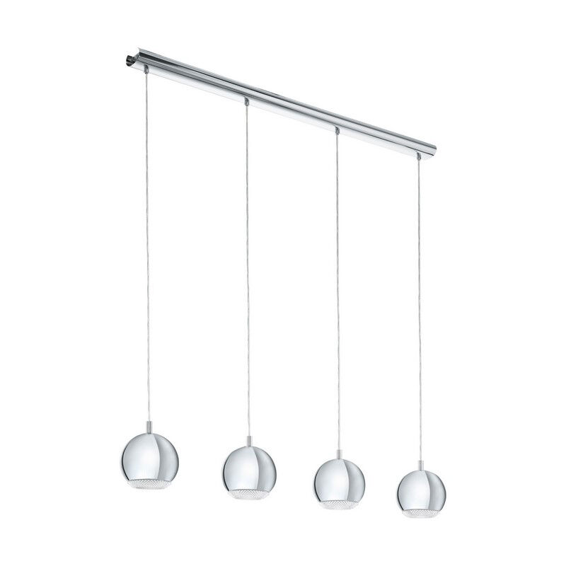 Plastikowa design lampa wisząca chromowana, Ayse