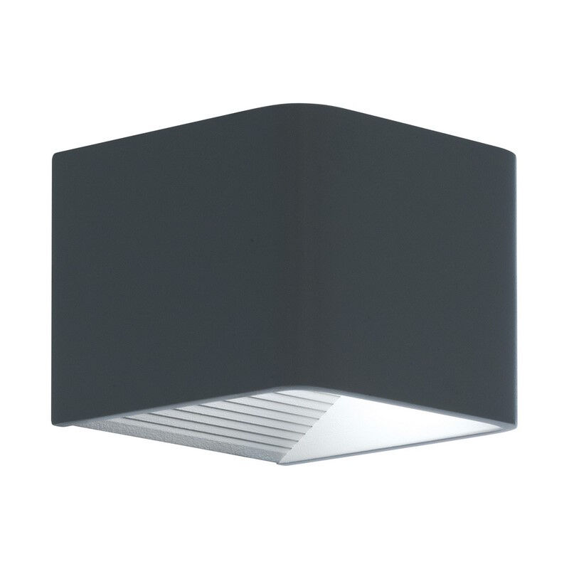 Aluminiowa nowoczesna lampa zewnętrzna antracytowa, Kay, 6W, 3000K LED, IP44