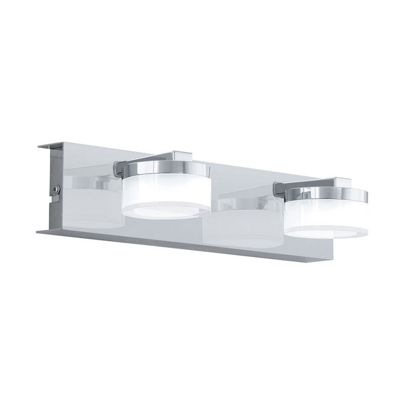 Plastikowy nowoczesny kinkiet chromowany, Busra, 7W, 3000K LED, IP44