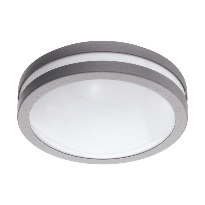 Metalowa lampa zewnętrzna srebrna, Justin, IP44