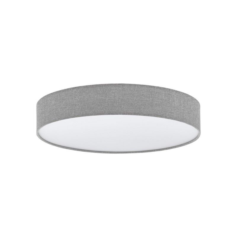 Plastikowa nowoczesna lampa sufitowa szara, Sila, 40W, regulowana ciepła do zimnej bieli LED, z pilot