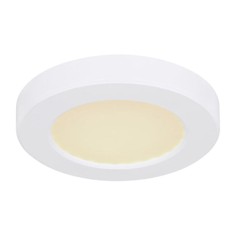 Plastikowy plafon sufitowy biały, Cage, 6W, regulowany kolor LED