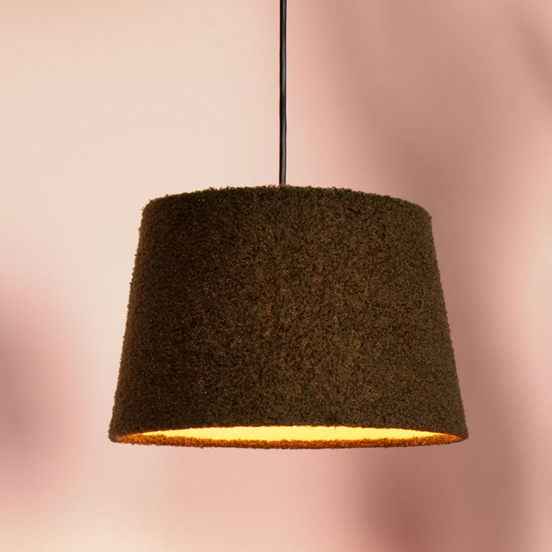Zielona lampa wisząca vintage, Woolly